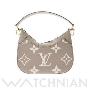 Louis Vuitton Bicolor Empreinte Bagatelle NM Tourterelle Cream Shoulder Bag